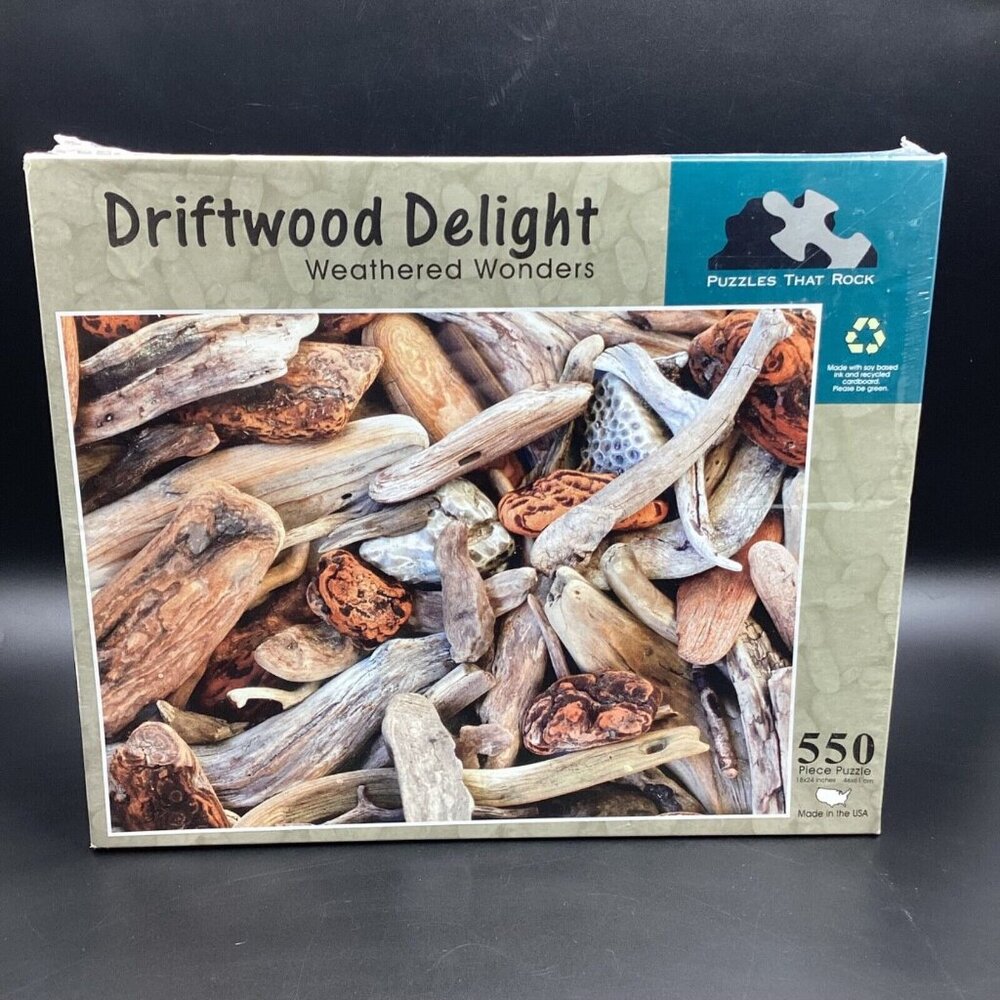 Driftwood Delight Weathered Wonders 550 Piece Jigsaw Puzzles That Rock Beach NEW